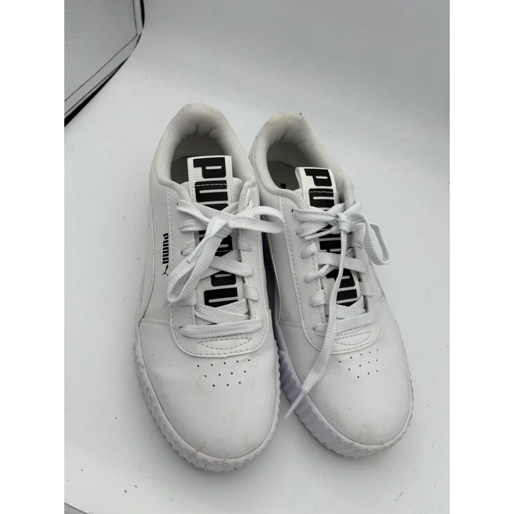 PUMA Shoes Womens Size 8.5 White SoftFoam+ Low Top Walking Sneakers Comfort